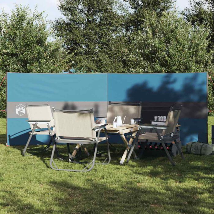 vidaXL Vindskjerm for camping blå 344×120 cm vanntett