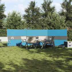 vidaXL Vindskjerm for camping blå 490×123 cm vanntett