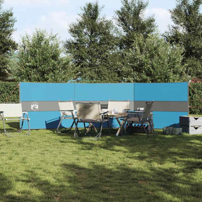 vidaXL Vindskjerm for camping blå 490×123 cm vanntett