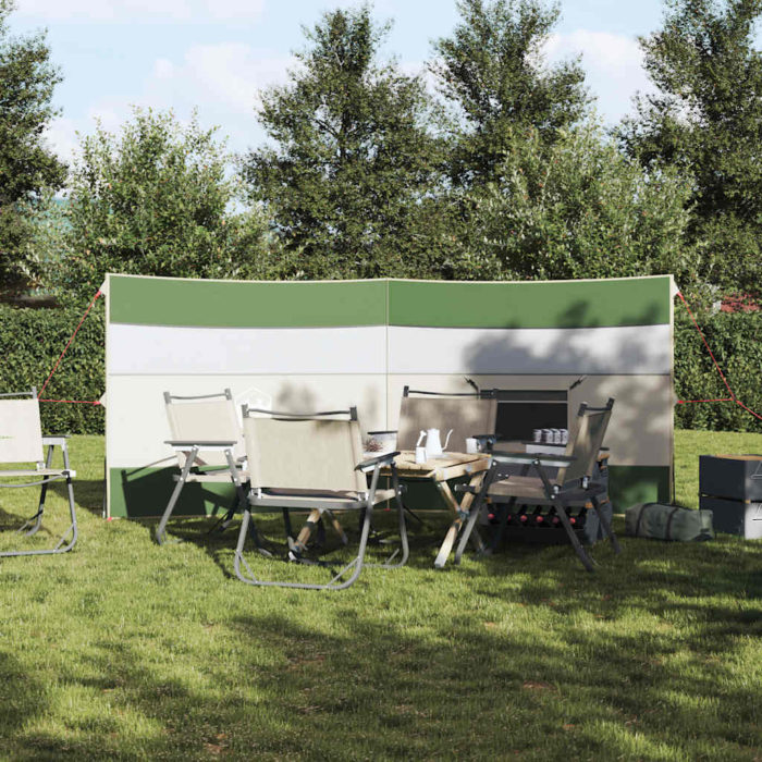 vidaXL Vindskjerm for camping grønn 340×130 cm vanntett