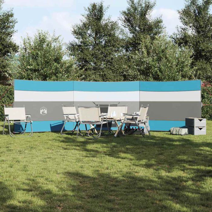vidaXL Vindskjerm for camping blå 508×130 cm vanntett