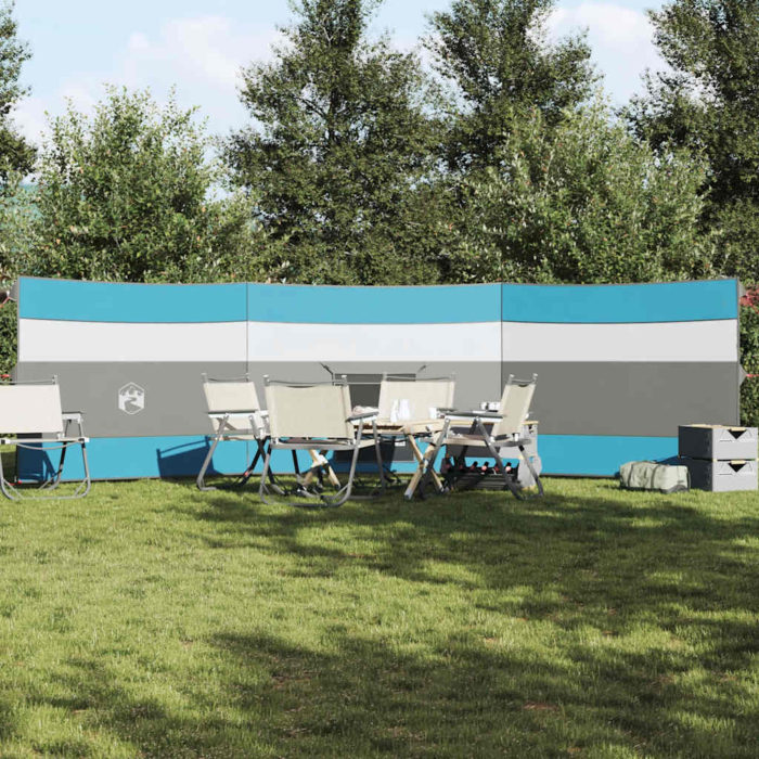 vidaXL Vindskjerm for camping blå 508×130 cm vanntett