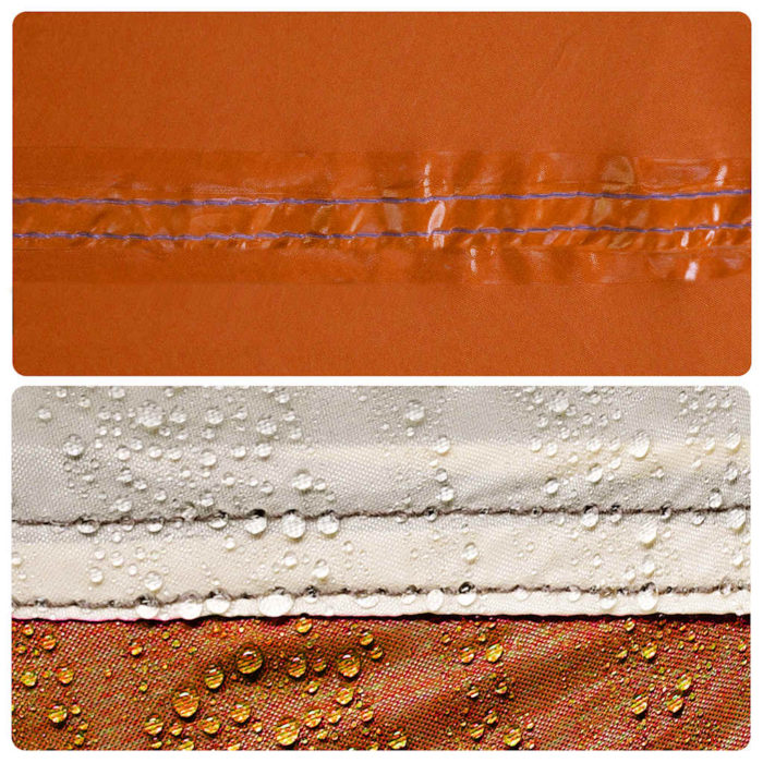vidaXL Vindskjerm for camping grå og oransje 508×130 cm vanntett