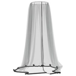 vidaXL Myggnett for paraply 220 netting svart Φ330×250 cm