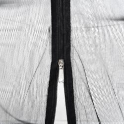 vidaXL Myggnett for paraply 220 netting svart Φ330×250 cm