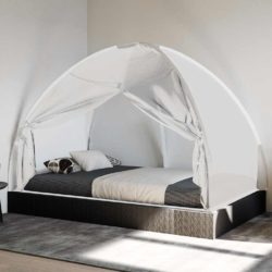 vidaXL Mongolsk myggnett med dører 220 netting hvit 200x120x130 cm