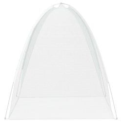 vidaXL Mongolsk myggnett med dører 220 netting hvit 200x120x130 cm