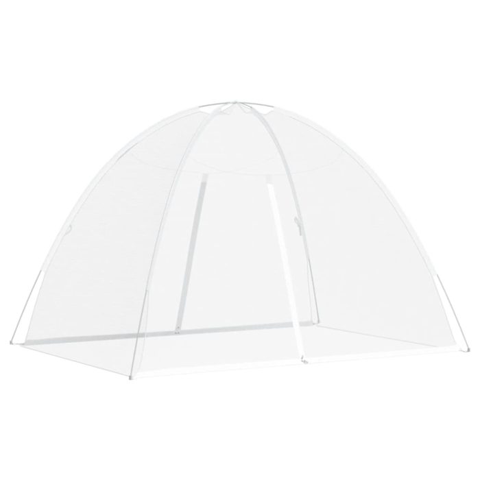 vidaXL Mongolsk myggnett med dører 220 netting hvit 200x150x140 cm