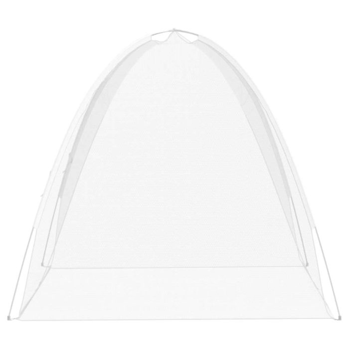 vidaXL Mongolsk myggnett med dører 220 netting hvit 200x150x140 cm