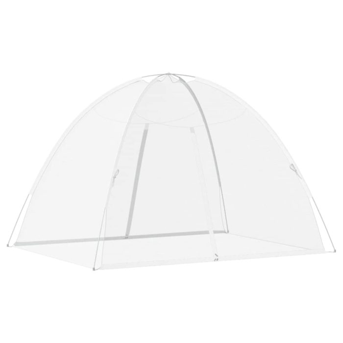 vidaXL Mongolsk myggnett med dører 220 netting hvit 200x150x140 cm