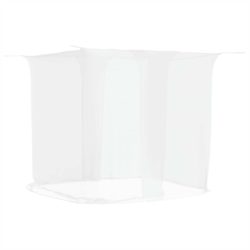 vidaXL Hengende myggnett 156 netting hvit 220x180x180 cm