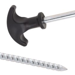 vidaXL Teltplugger 24 stk 17 cm Ø7 mm galvanisert stål