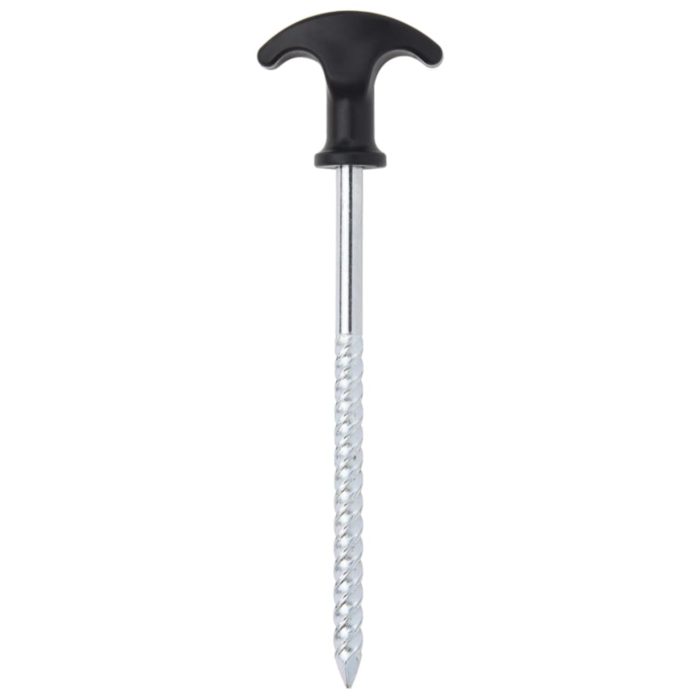 vidaXL Teltplugger 12 stk 17 cm Ø7 mm galvanisert stål