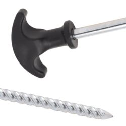 vidaXL Teltplugger 12 stk 17 cm Ø7 mm galvanisert stål