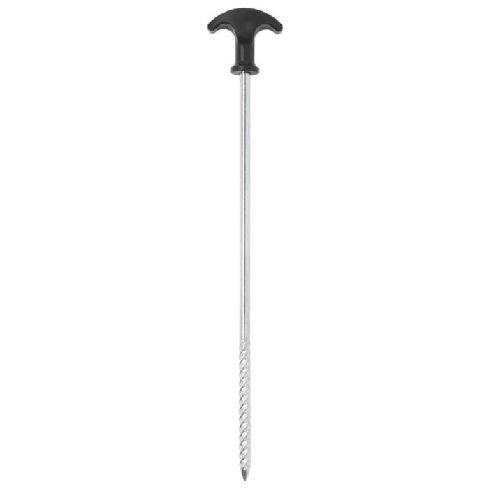 vidaXL Teltplugger 12 stk 30 cm Ø7 mm galvanisert stål