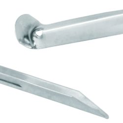vidaXL Teltplugger 24 stk 17 cm Ø20 mm galvanisert stål