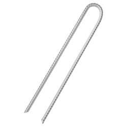 vidaXL Teltplugger 12 stk U-formet 37 cm Ø10 mm galvanisert stål