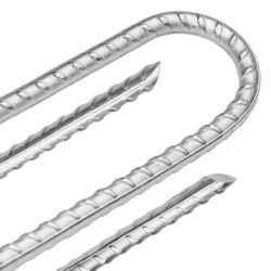 vidaXL Teltplugger 12 stk U-formet 37 cm Ø10 mm galvanisert stål