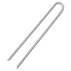 vidaXL Teltplugger 6 stk U-formet 41,5 cm Ø12 mm galvanisert stål