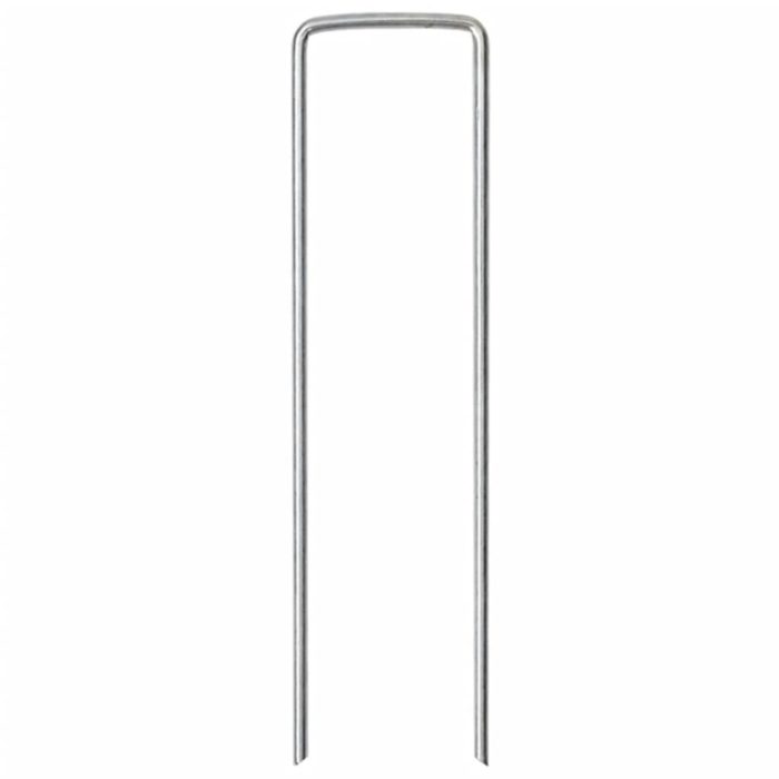 vidaXL Jordplugger U-formet 50 stk 15×3,5 cm galvanisert stål