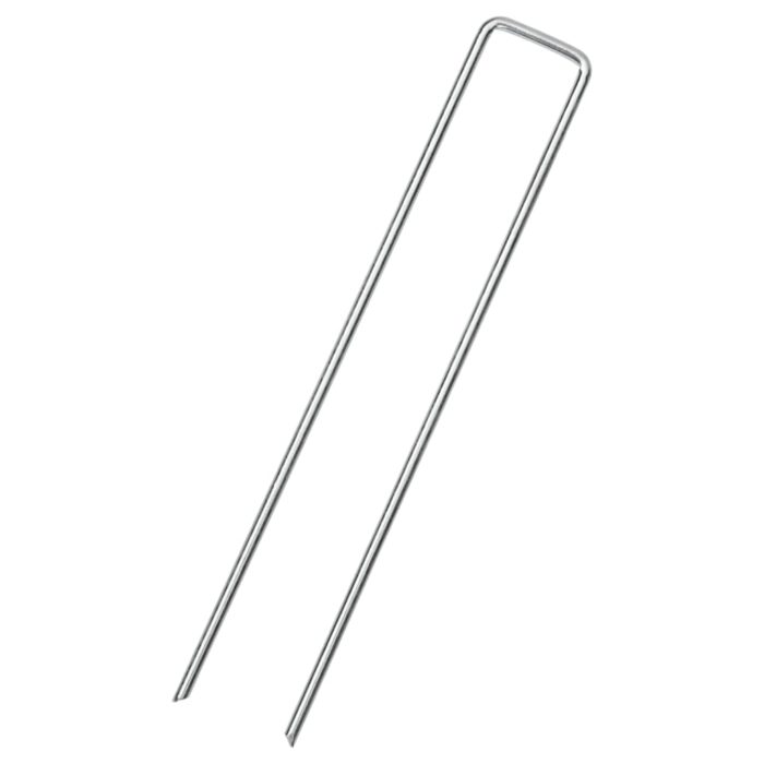 vidaXL Jordplugger U-formet 25 stk 20×4 cm galvanisert stål