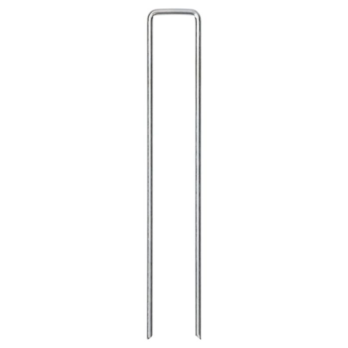 vidaXL Jordplugger U-formet 25 stk 20×4 cm galvanisert stål