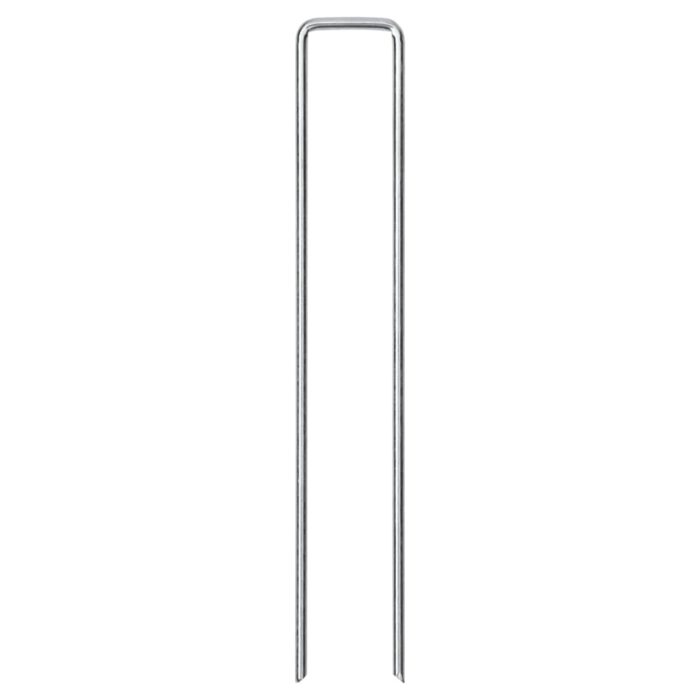 vidaXL Jordplugger U-formet 50 stk 20×4 cm galvanisert stål