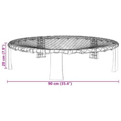 vidaXL Roundnettsett med 3 baller og ekstra pumpe Ø90×20 cm