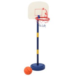 vidaXL Basketballstativ med ball og pumpe justerbar høyde 90/121 cm