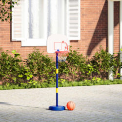 vidaXL Basketballstativ med ball og pumpe justerbar høyde 90/121 cm