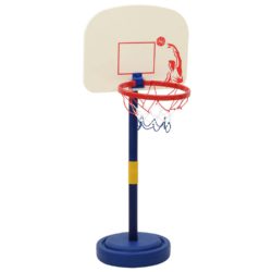 vidaXL Basketballstativ med ball og pumpe justerbar høyde 90/121 cm
