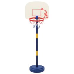 vidaXL Basketballstativ med ball og pumpe justerbar høyde 90/121 cm