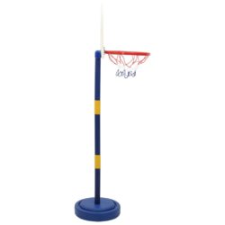 vidaXL Basketballstativ med ball og pumpe justerbar høyde 90/121 cm