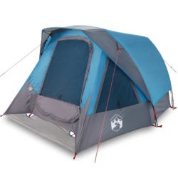 vidaXL Campingtelt 4 personer blå vanntett