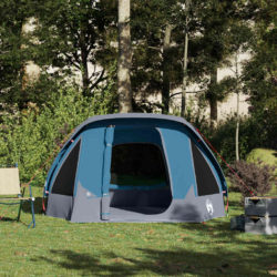 vidaXL Campingtelt 4 personer blå vanntett