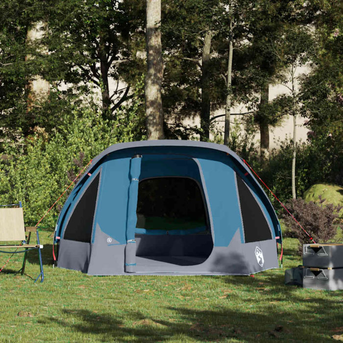 vidaXL Campingtelt 4 personer blå vanntett
