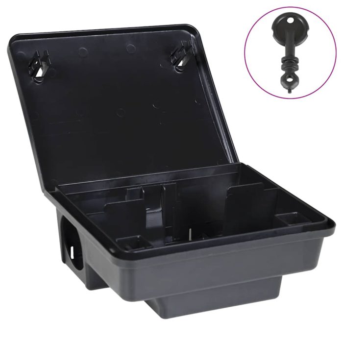 vidaXL Musefeller 4 stk svart 23x19x9,5 cm