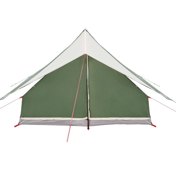 vidaXL Camping telt 5-personer Grønn Polyester Sammenleggbart