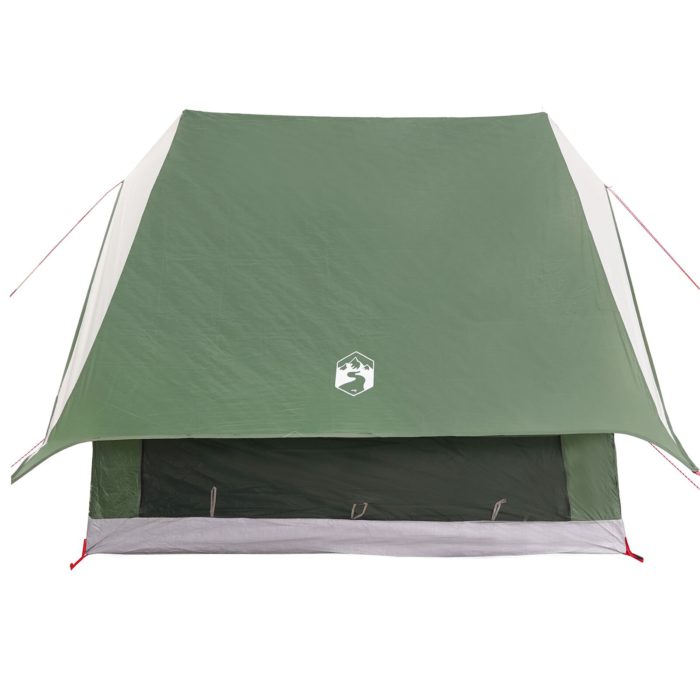 vidaXL 7-personers camping telt Grønn Polyester, Stål 7-personers