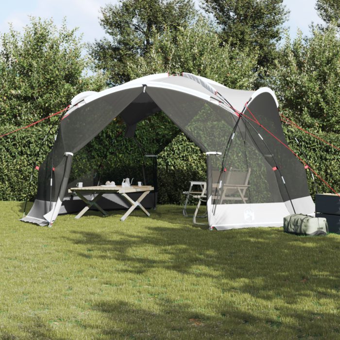 vidaXL Camping Myggnett med Dører Grå 8-Personers Vanntett