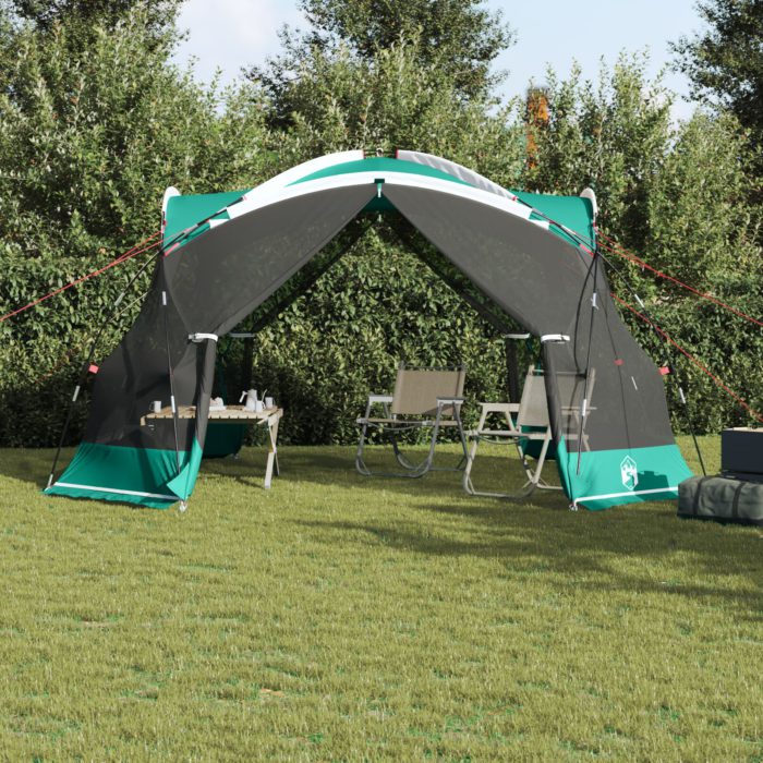 vidaXL Camping Myggnetting med Dører Grønn for 4 Personer Vanntett