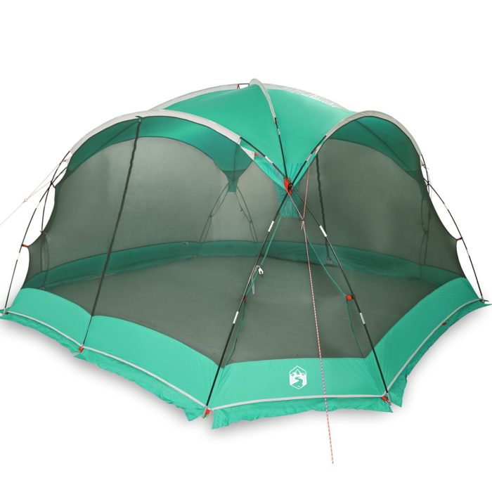 vidaXL Camping Myggnetting med Dører Grønn for 4 Personer Vanntett