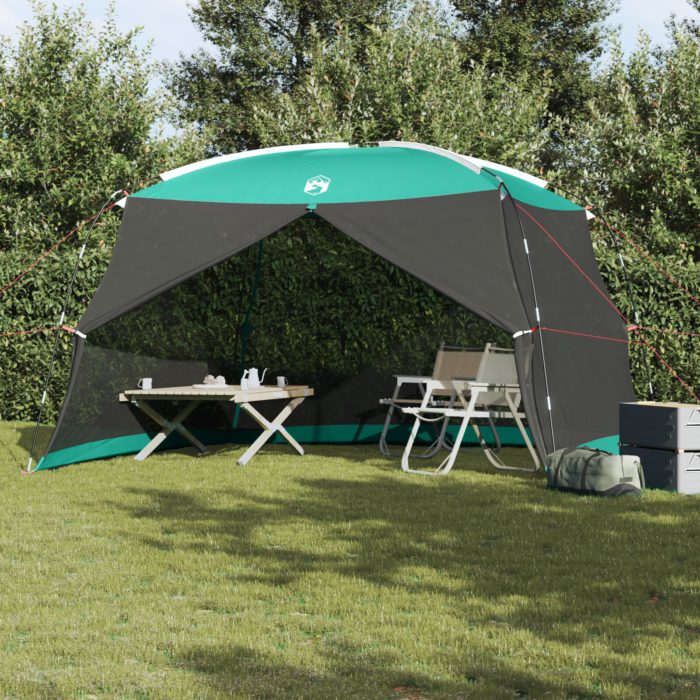 vidaXL Campingmyggnett med dør Grønn for 4 personer Vanntett