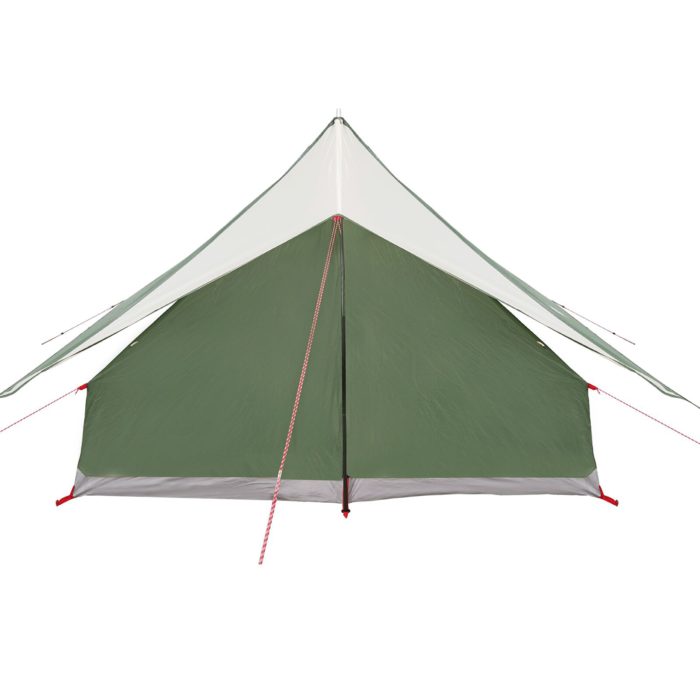 vidaXL Camping telt 5-personer Grønn Polyester Sammenleggbart