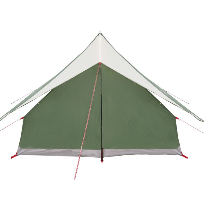vidaXL 7-personers camping telt Grønn Polyester, Stål 7-personers