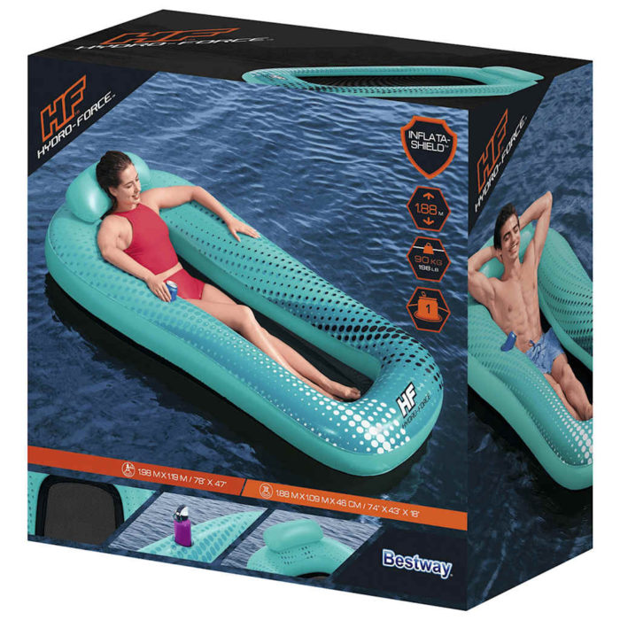 Bestway Hydro Force Sol Venture Flytende solseng nett 188×109 cm blå