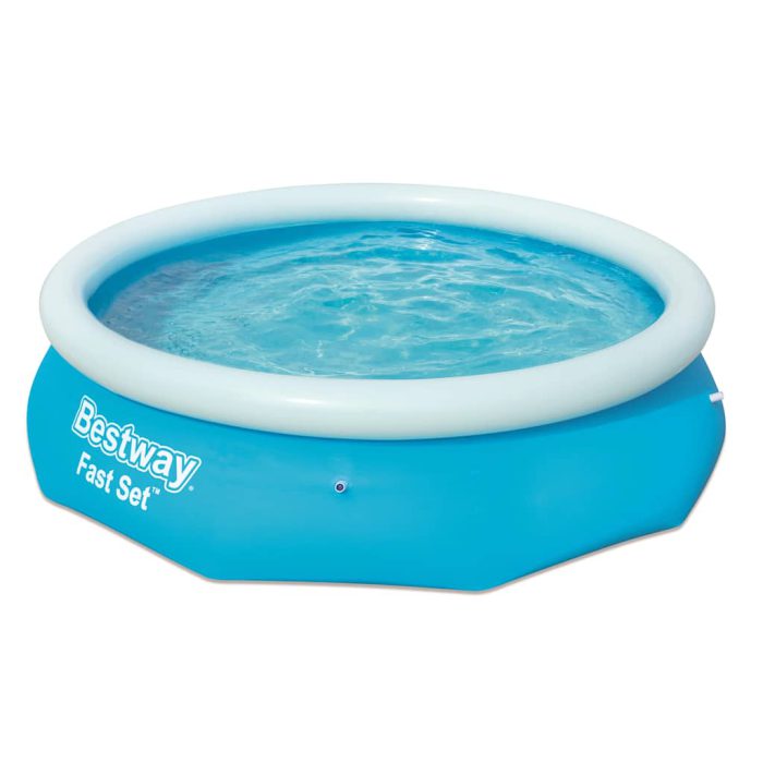 Bestway Oppblåsbart svømmebasseng Fast Set rundt 305×76 cm 57266