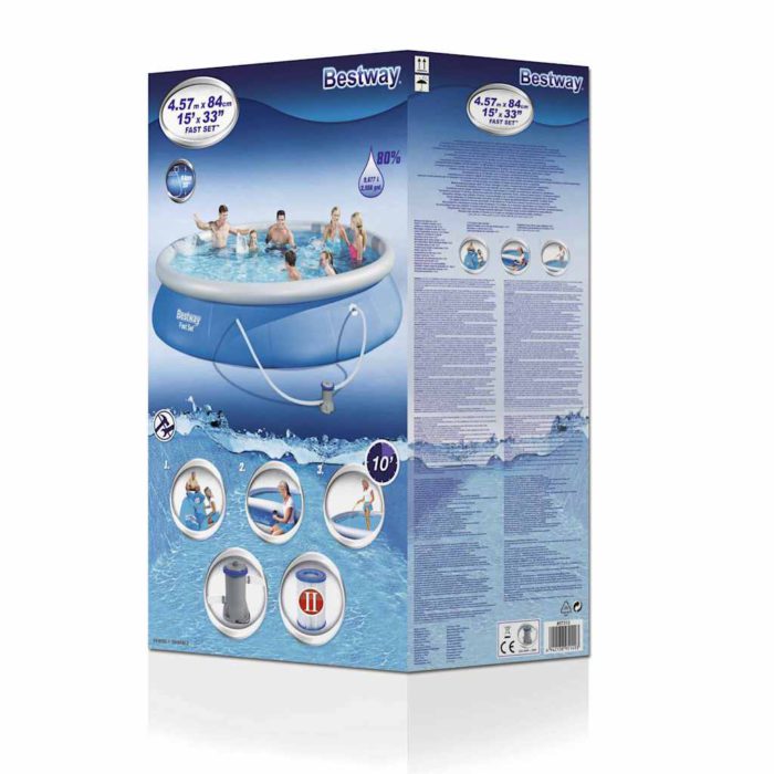 Bestway Bassengsett Fast Set 457×84 cm 57313