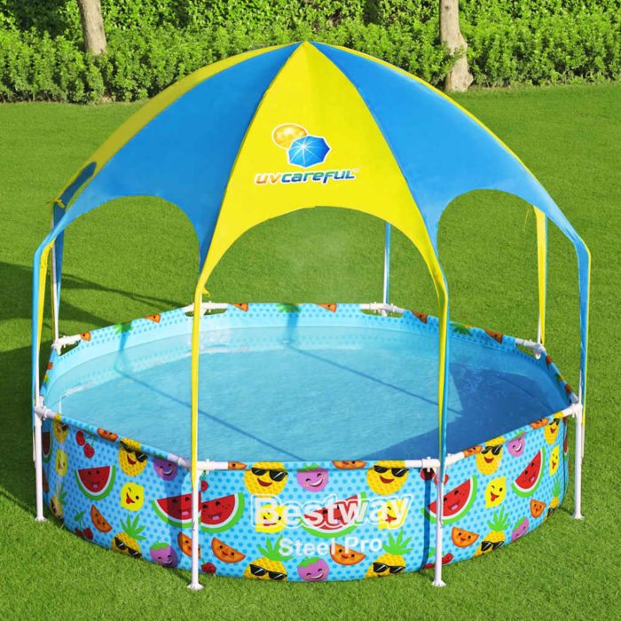 Bestway Frittstående barnebasseng Steel Pro UV Careful 244×51 cm
