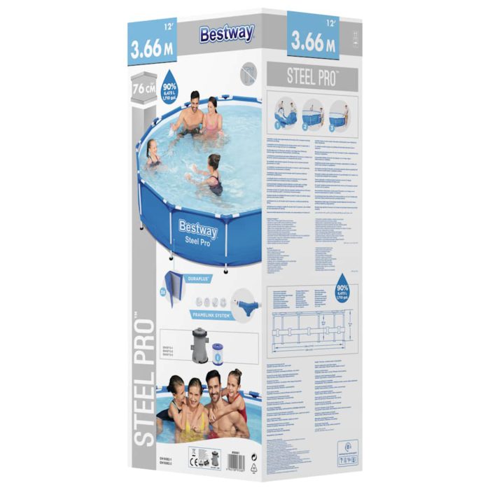 Bestway Steel Pro Rammebasseng 366×76 cm